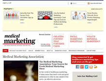 Tablet Screenshot of medicalmarketingassociation.org